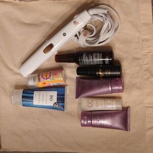 8PC@T3 SinglePass Compact Portable Flat Iron + 7pc Hair Care Goodies